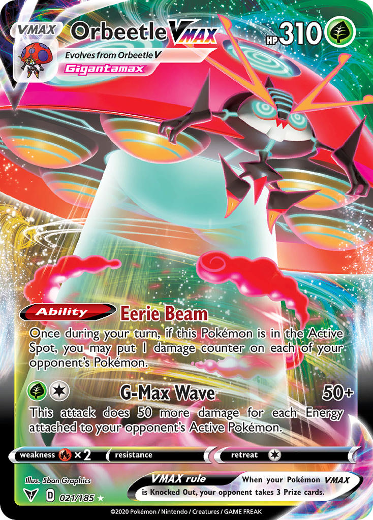 Orbeetle VMAX (021/185) [Sword & Shield: Vivid Voltage] | Clutch Gaming
