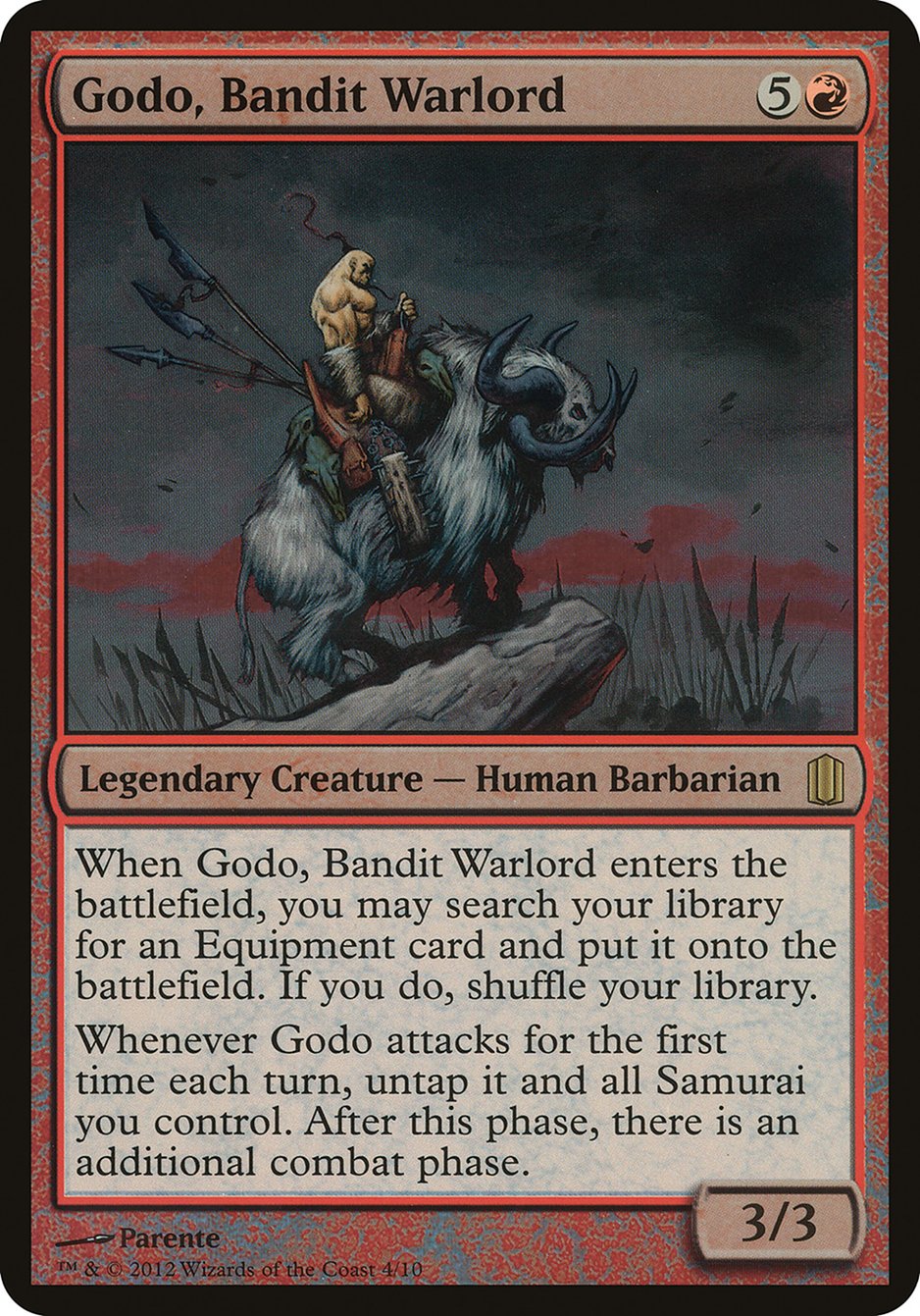 Godo, Bandit Warlord (Oversized) [Commander's Arsenal Oversized] | Clutch Gaming