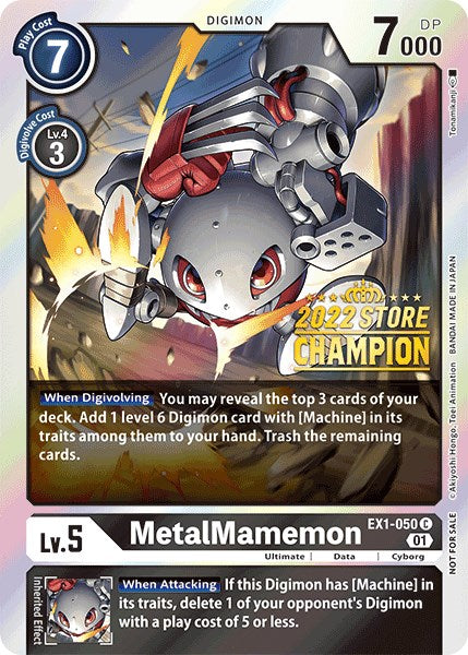 MetalMamemon [EX1-050] (2022 Store Champion) [Classic Collection Promos] | Clutch Gaming