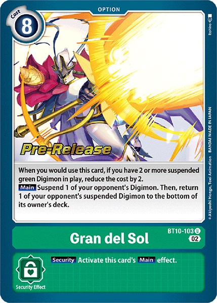 Gran del Sol [BT10-103] [Xros Encounter Pre-Release Cards] | Clutch Gaming