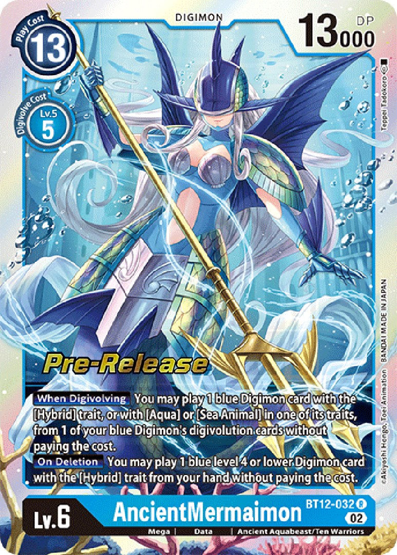 AncientMermaimon [BT12-032] [Across Time Pre-Release Cards] | Clutch Gaming