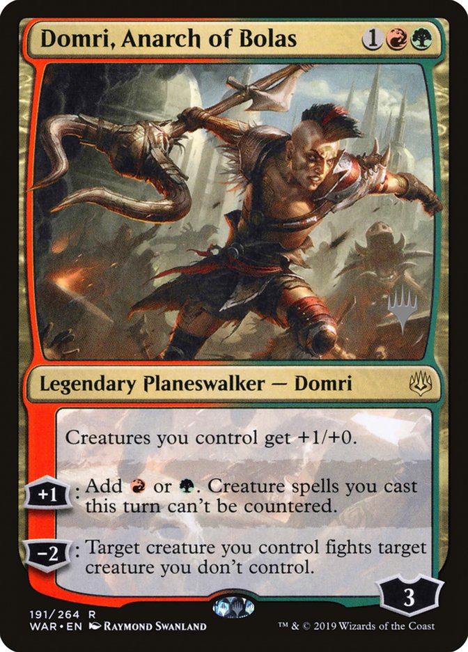 Domri, Anarch of Bolas (Promo Pack) [War of the Spark Promos] | Clutch Gaming