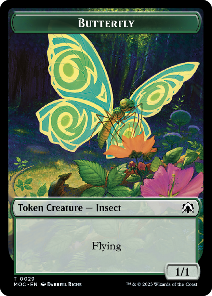 Butterfly // City's Blessing Double-Sided Token [March of the Machine Commander Tokens] | Clutch Gaming