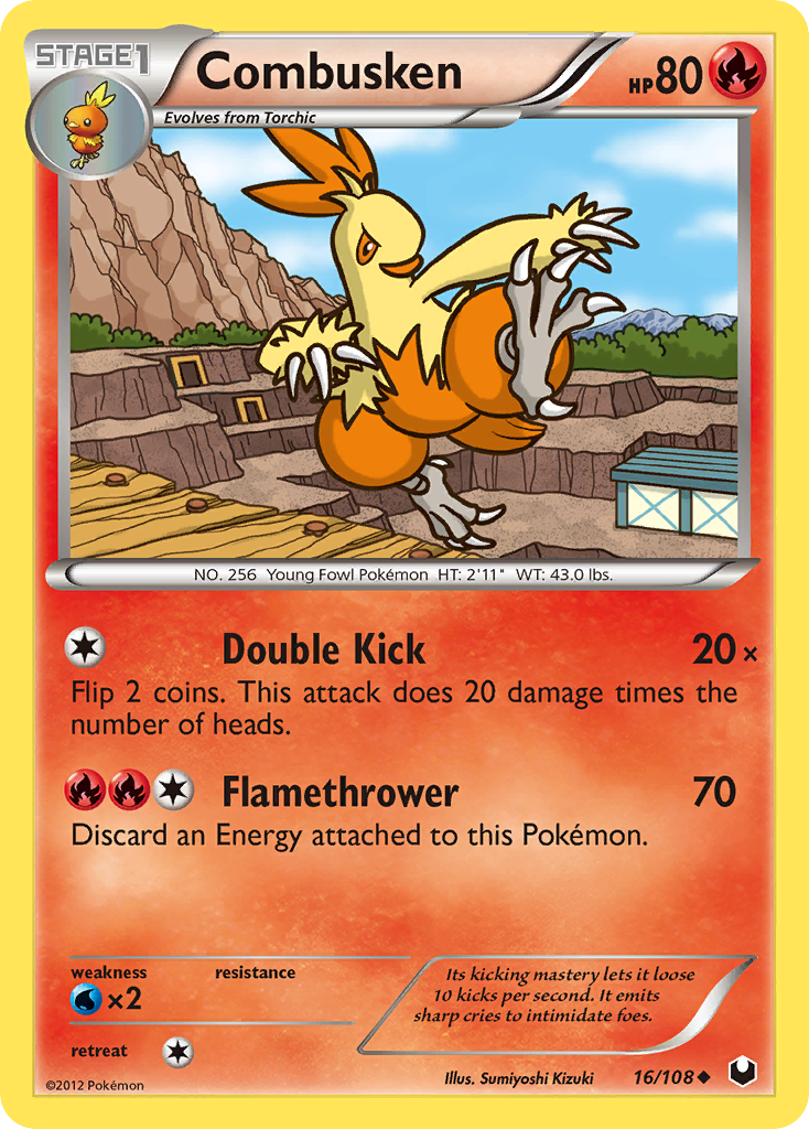 Combusken (16/108) [Black & White: Dark Explorers] | Clutch Gaming
