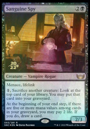 Sanguine Spy [Streets of New Capenna Prerelease Promos] | Clutch Gaming