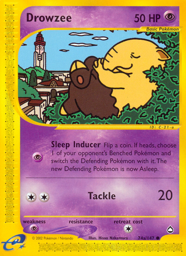 Drowzee (74a/147) [Aquapolis] | Clutch Gaming