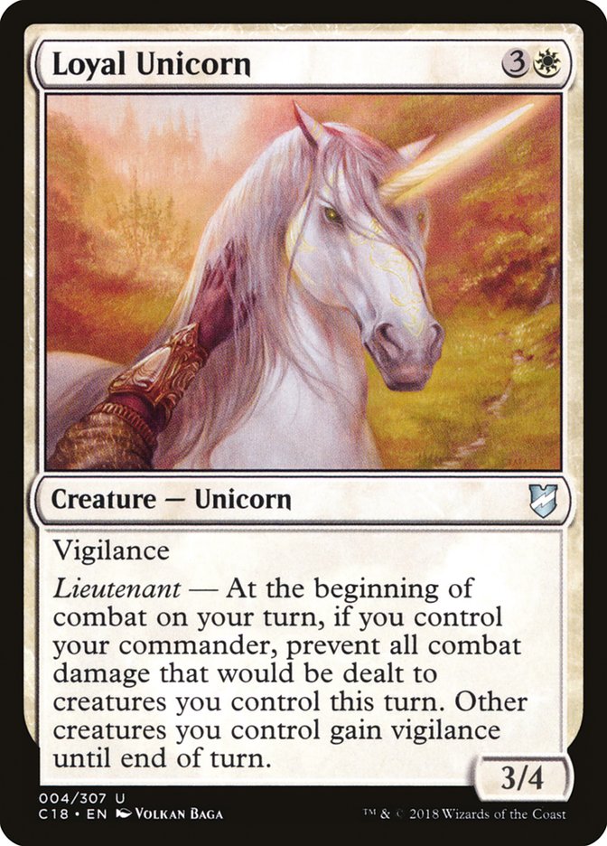 Loyal Unicorn [Commander 2018] | Clutch Gaming