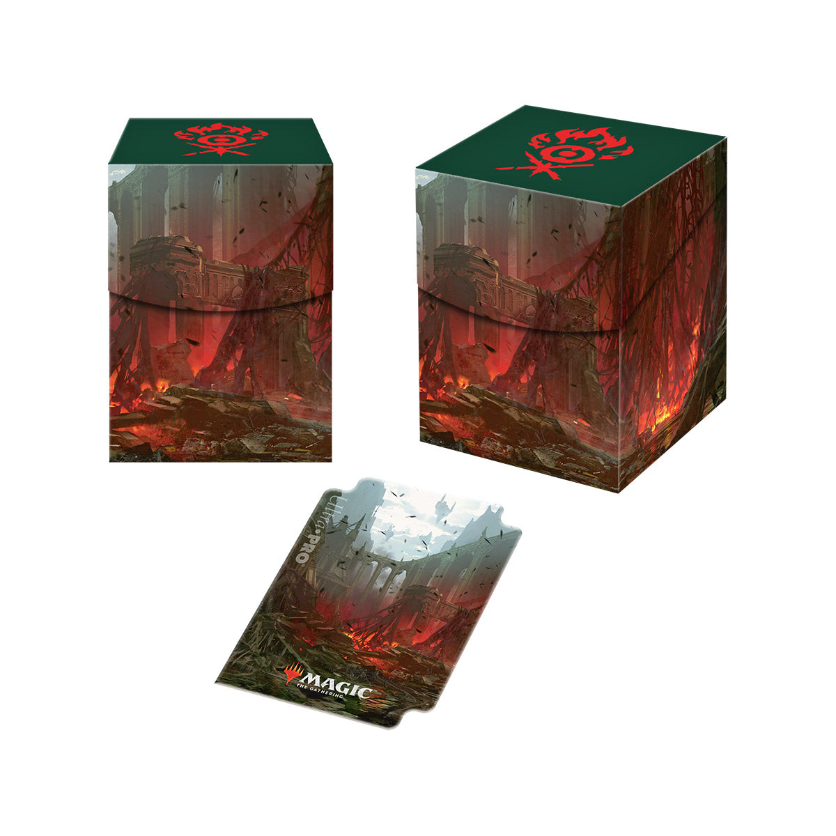 Ultra PRO: Deck Box - PRO 100+ (Guilds of Ravnica - Gruul Clans) | Clutch Gaming