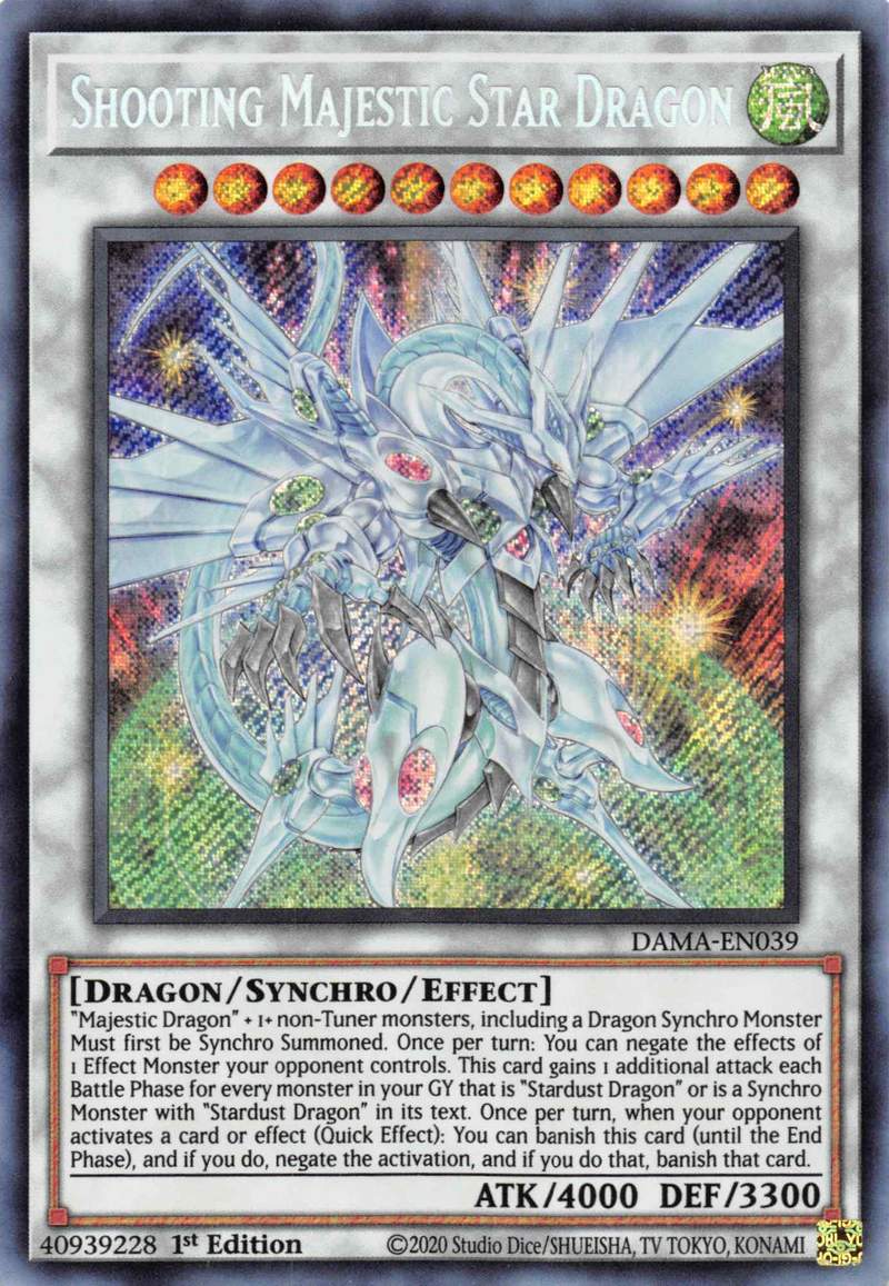 Shooting Majestic Star Dragon [DAMA-EN039] Starlight Rare | Clutch Gaming