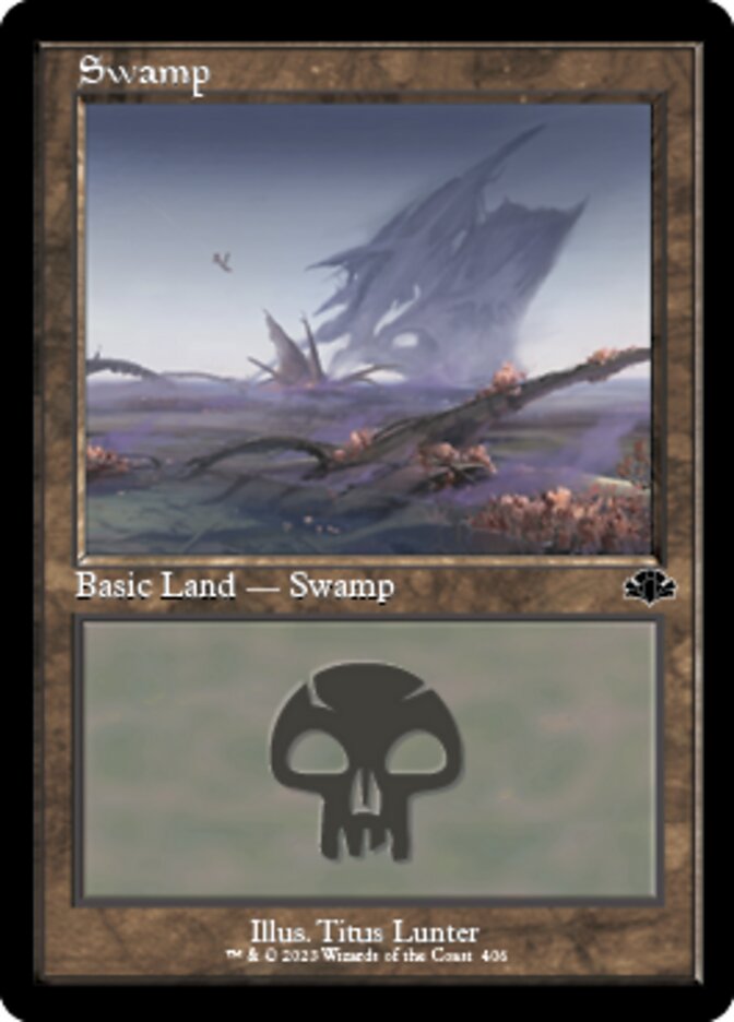 Swamp (406) (Retro) [Dominaria Remastered] | Clutch Gaming