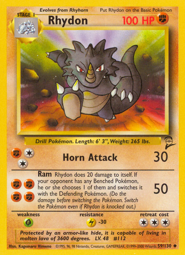 Rhydon (59/130) [Base Set 2] | Clutch Gaming