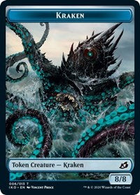 Kraken // Human Soldier (005) Double-Sided Token [Ikoria: Lair of Behemoths Tokens] | Clutch Gaming