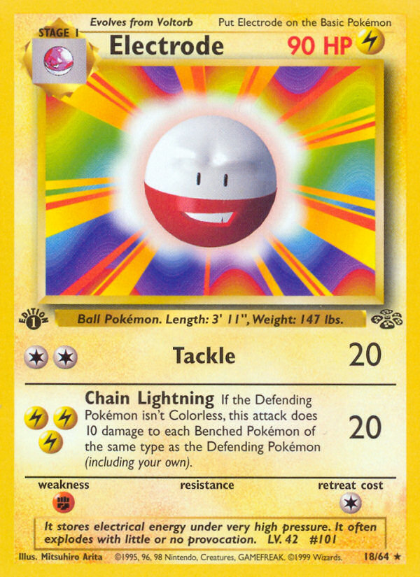 Electrode (18/64) [Jungle 1st Edition] | Clutch Gaming