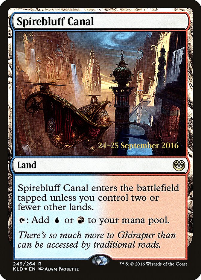 Spirebluff Canal [Kaladesh Prerelease Promos] | Clutch Gaming