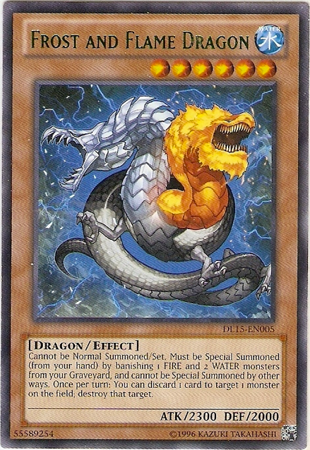 Frost and Flame Dragon (Green) [DL15-EN005] Rare | Clutch Gaming