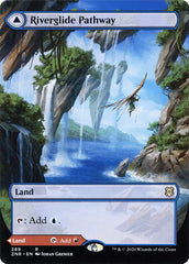 Riverglide Pathway // Lavaglide Pathway (Borderless Alternate Art) [Zendikar Rising] | Clutch Gaming