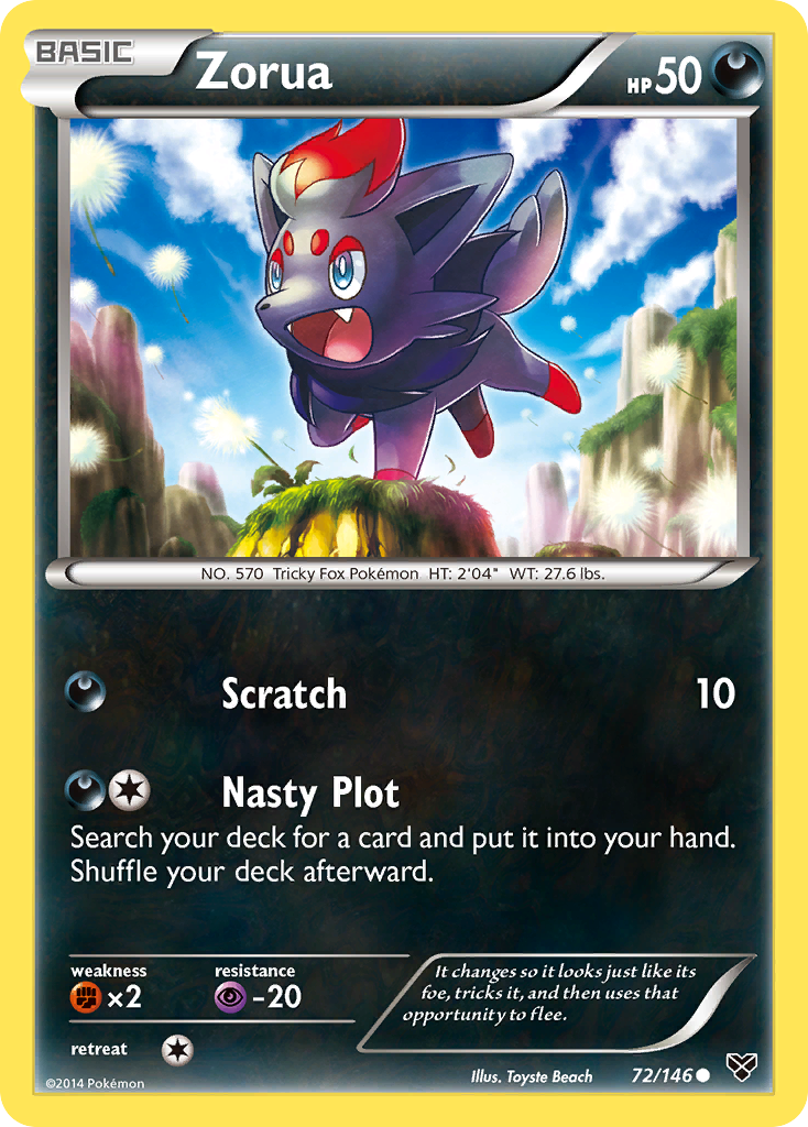 Zorua (72/146) [XY: Base Set] | Clutch Gaming