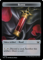 Blood // Shapeshifter Double-Sided Token [March of the Machine Commander Tokens] | Clutch Gaming