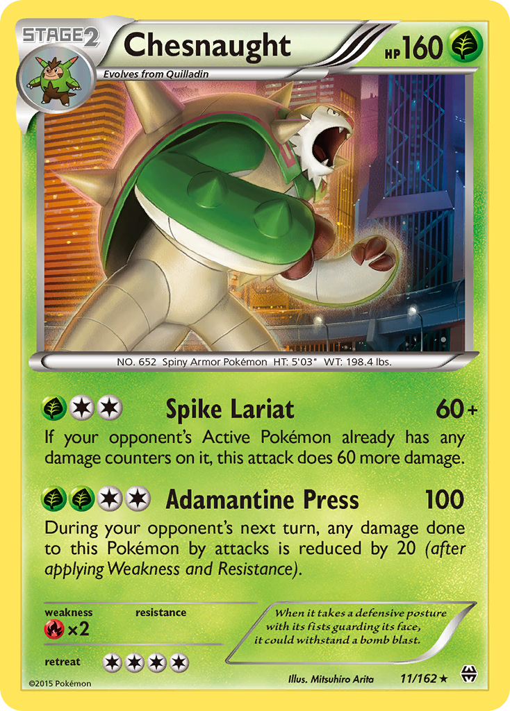 Chesnaught (11/162) [XY: BREAKthrough] | Clutch Gaming