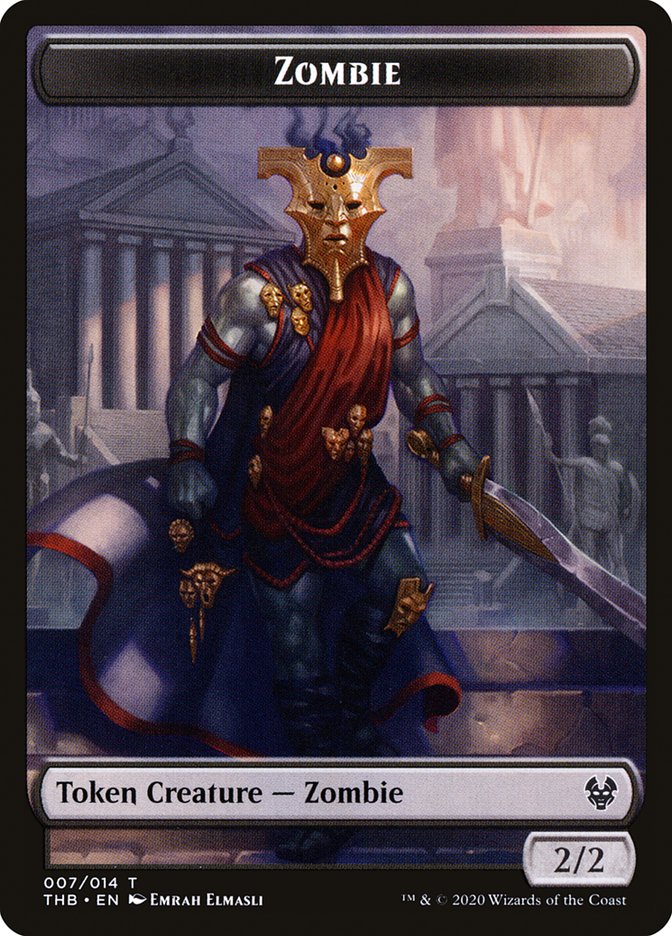 Human Soldier // Zombie Double-Sided Token [Theros Beyond Death Tokens] | Clutch Gaming