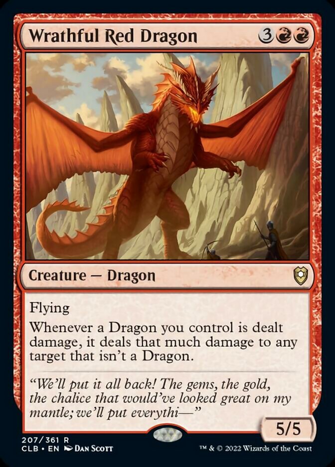 Wrathful Red Dragon [Commander Legends: Battle for Baldur's Gate] | Clutch Gaming