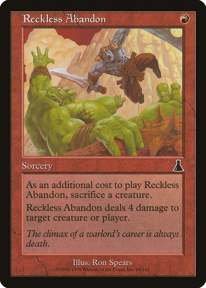 Reckless Abandon [Urza's Destiny] | Clutch Gaming