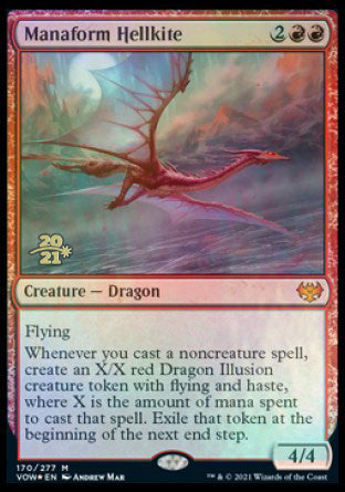 Manaform Hellkite [Innistrad: Crimson Vow Prerelease Promos] | Clutch Gaming