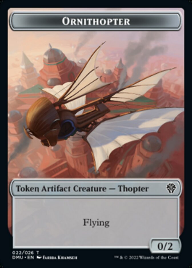 Soldier // Ornithopter Double-Sided Token [Dominaria United Tokens] | Clutch Gaming