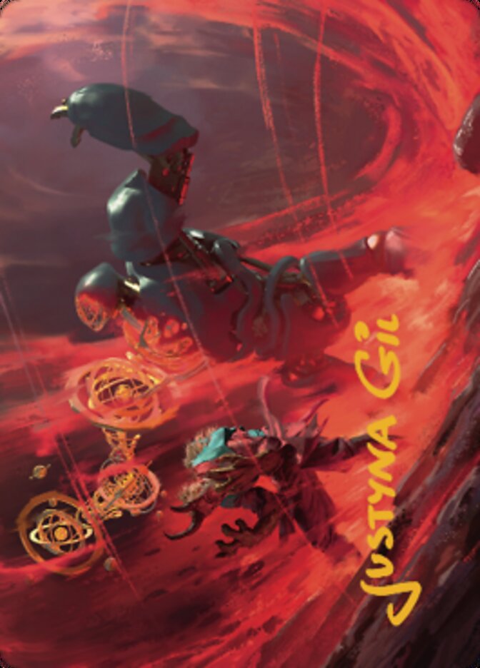 Twinferno Art Card (Gold-Stamped Signature) [Dominaria United Art Series] | Clutch Gaming