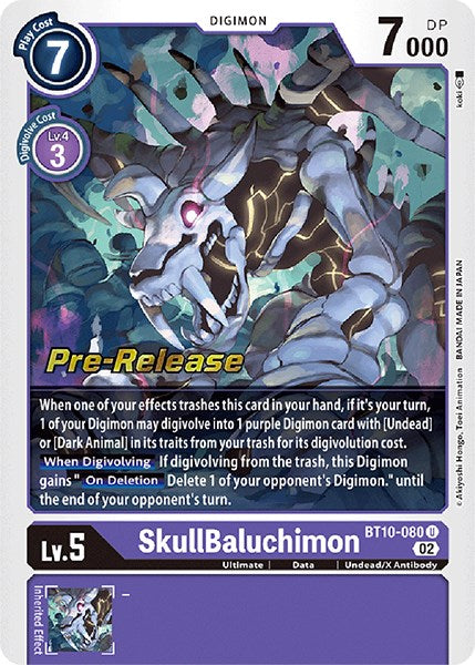 SkullBaluchimon [BT10-080] [Xros Encounter Pre-Release Cards] | Clutch Gaming