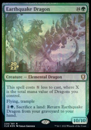 Earthquake Dragon [Commander Legends: Battle for Baldur's Gate Prerelease Promos] | Clutch Gaming