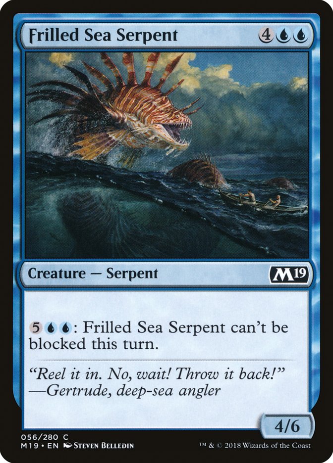 Frilled Sea Serpent [Core Set 2019] | Clutch Gaming