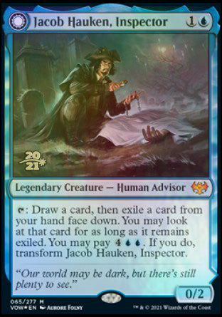 Jacob Hauken, Inspector // Hauken's Insight [Innistrad: Crimson Vow Prerelease Promos] | Clutch Gaming