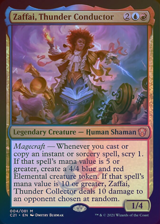 Zaffai, Thunder Conductor (Display Commander) [Commander 2021] | Clutch Gaming