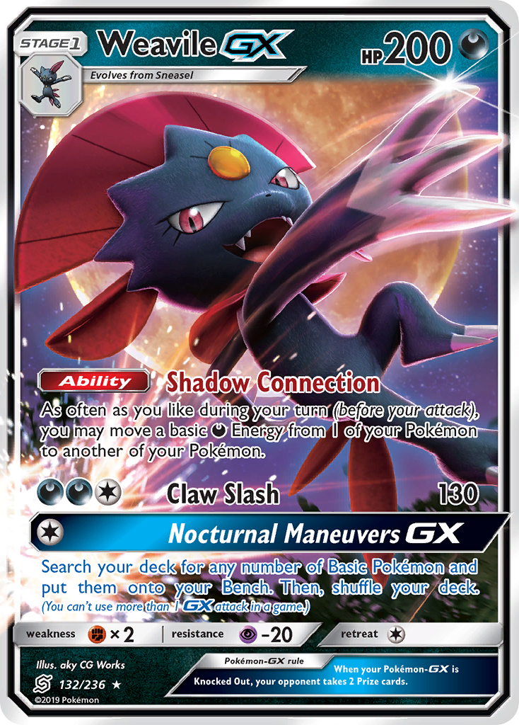 Weavile GX (132/236) [Sun & Moon: Unified Minds] | Clutch Gaming