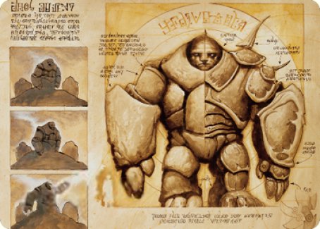 Precursor Golem Art Card [The Brothers' War Art Series] | Clutch Gaming