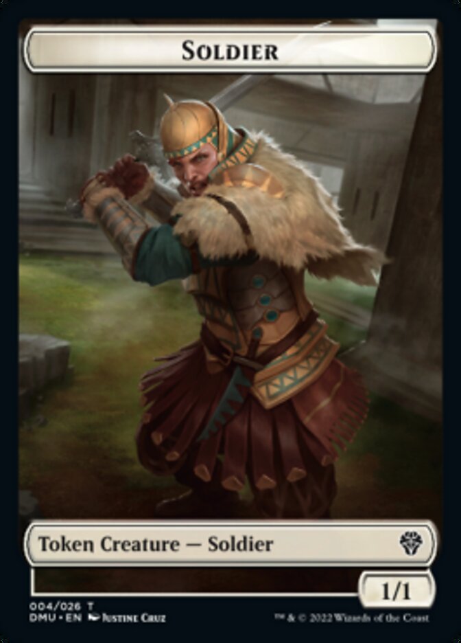 Soldier // Knight Double-Sided Token [Dominaria United Tokens] | Clutch Gaming