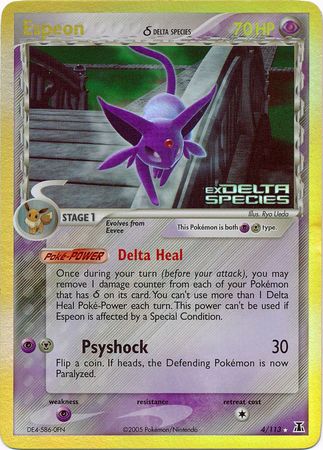 Espeon (4/113) (Delta Species) (Stamped) [EX: Delta Species] | Clutch Gaming