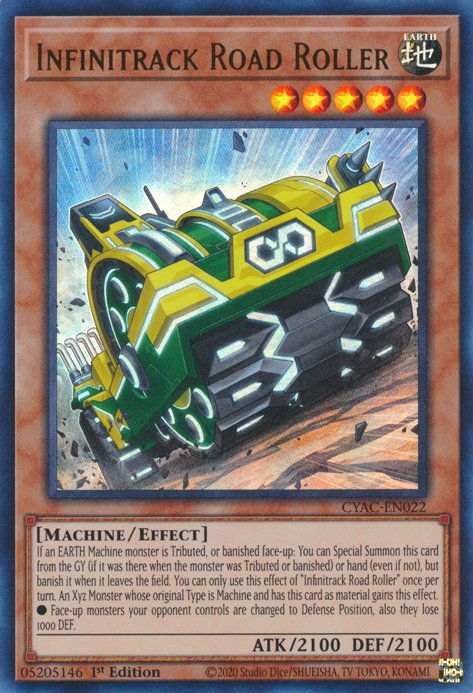 Infinitrack Road Roller [CYAC-EN022] Ultra Rare | Clutch Gaming