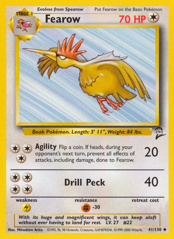 Fearow (41/130) [Base Set 2] | Clutch Gaming