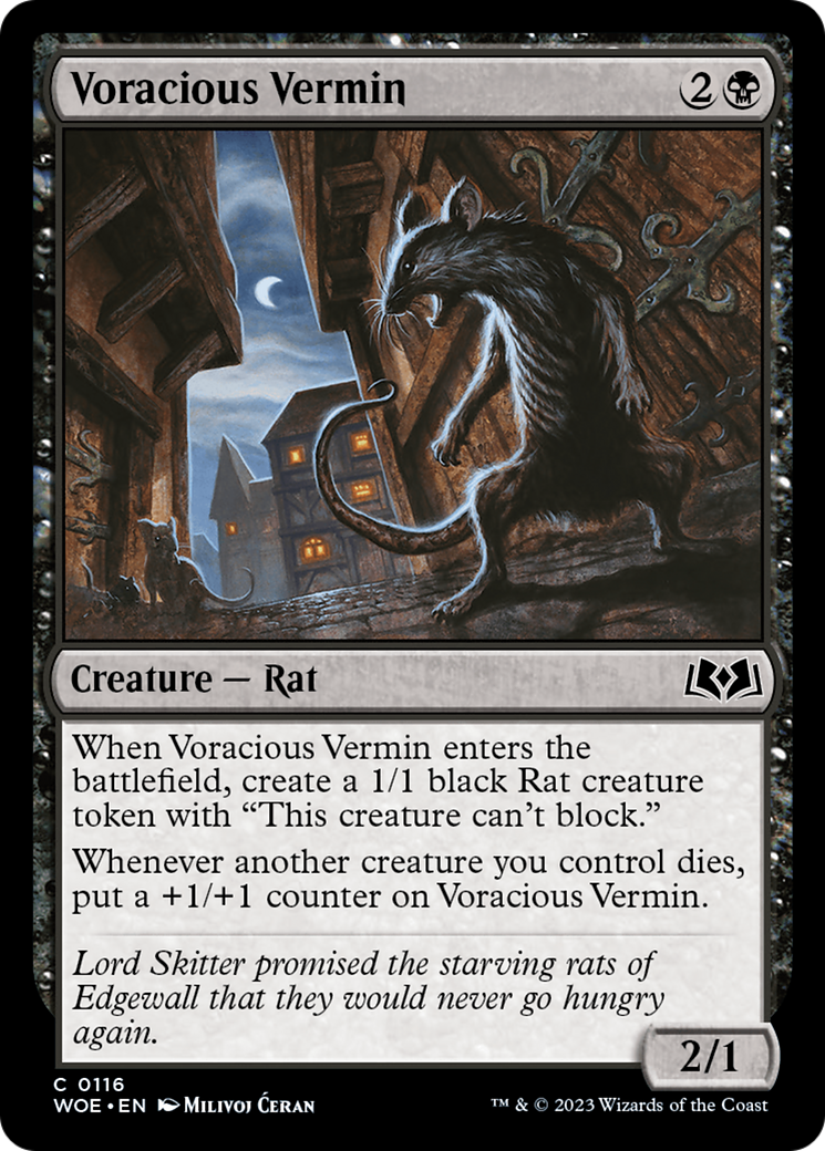 Voracious Vermin [Wilds of Eldraine] | Clutch Gaming