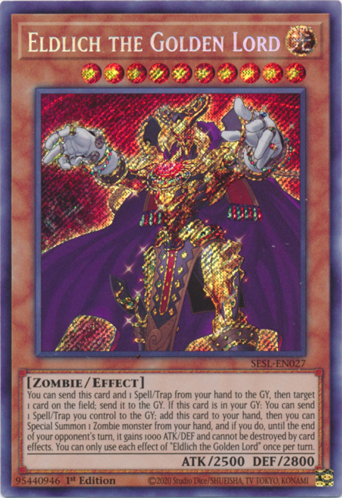 Eldlich the Golden Lord [SESL-EN027] Secret Rare | Clutch Gaming