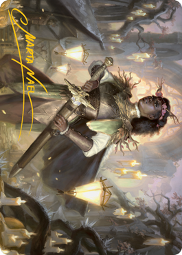 Sungold Sentinel Art Card (Gold-Stamped Signature) [Innistrad: Midnight Hunt Art Series] | Clutch Gaming