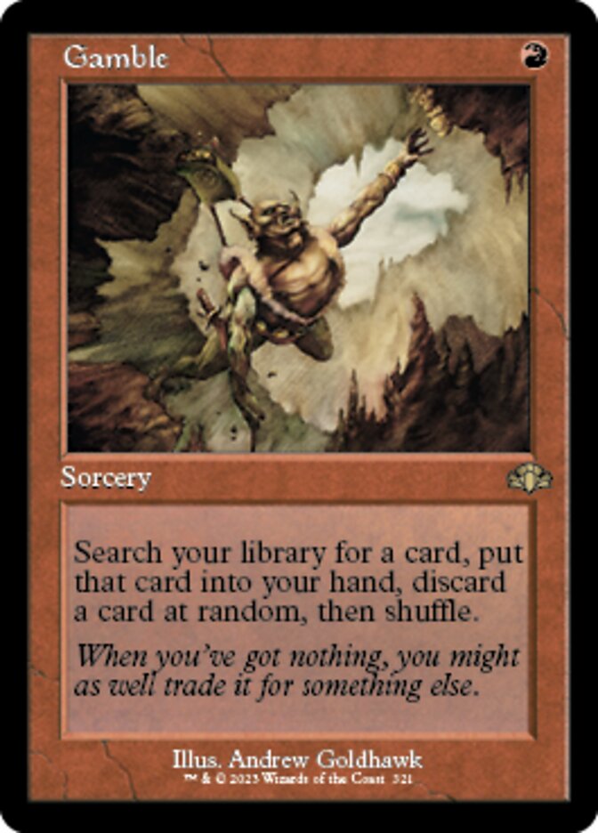 Gamble (Retro) [Dominaria Remastered] | Clutch Gaming
