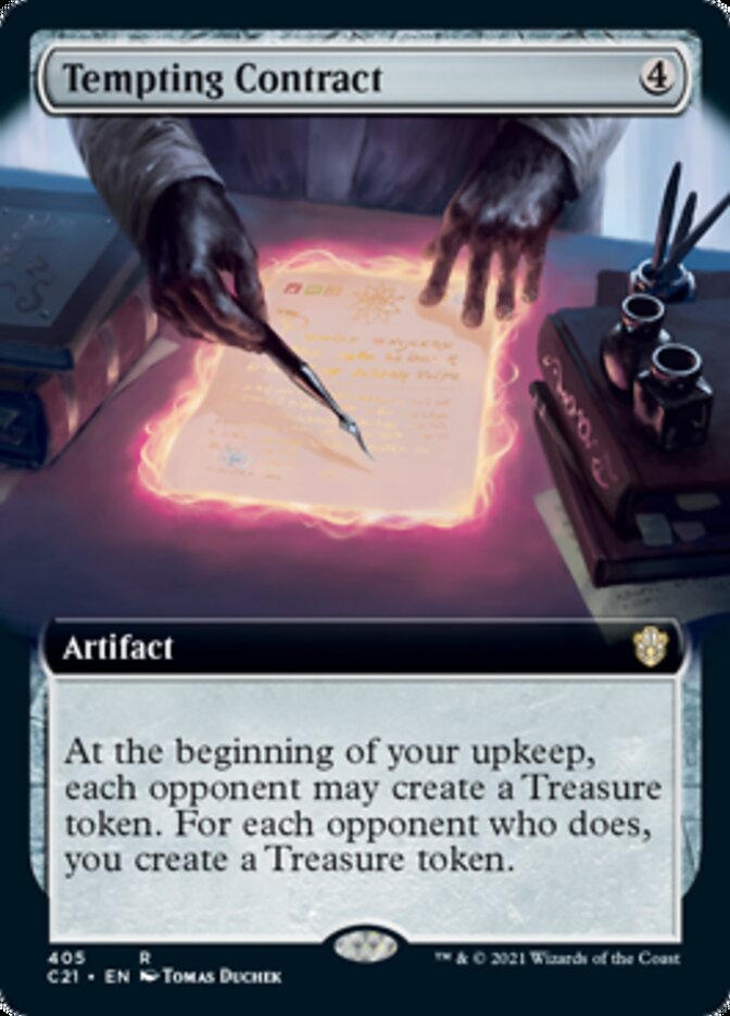 Tempting Contract (Extended Art) [Commander 2021] | Clutch Gaming