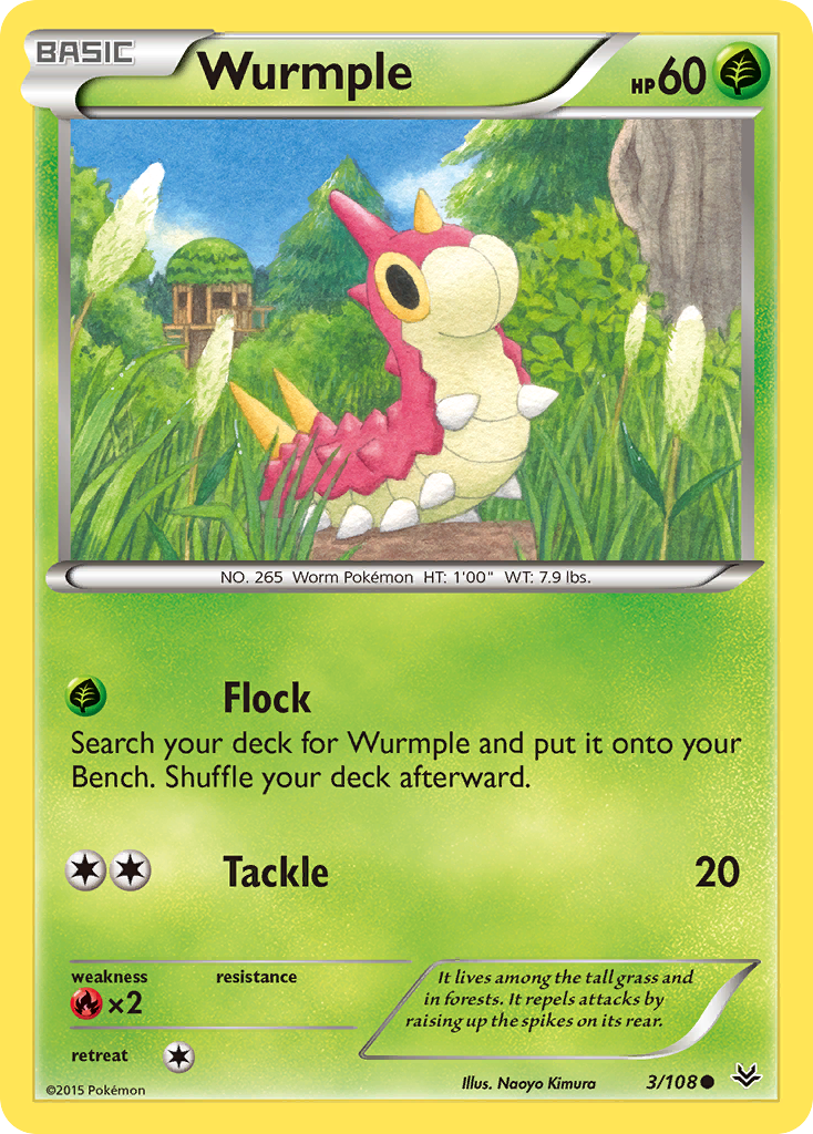 Wurmple (3/108) [XY: Roaring Skies] | Clutch Gaming