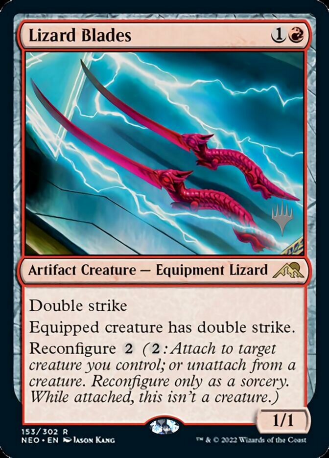 Lizard Blades (Promo Pack) [Kamigawa: Neon Dynasty Promos] | Clutch Gaming