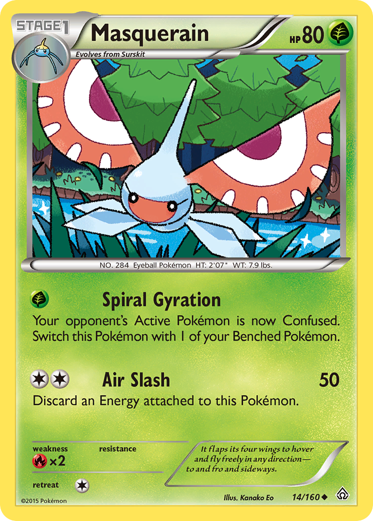 Masquerain (14/160) [XY: Primal Clash] | Clutch Gaming