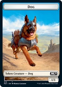 Dog // Griffin Double-Sided Token [Core Set 2021 Tokens] | Clutch Gaming