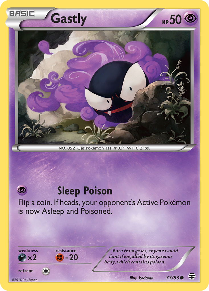 Gastly (33/83) [XY: Generations] | Clutch Gaming